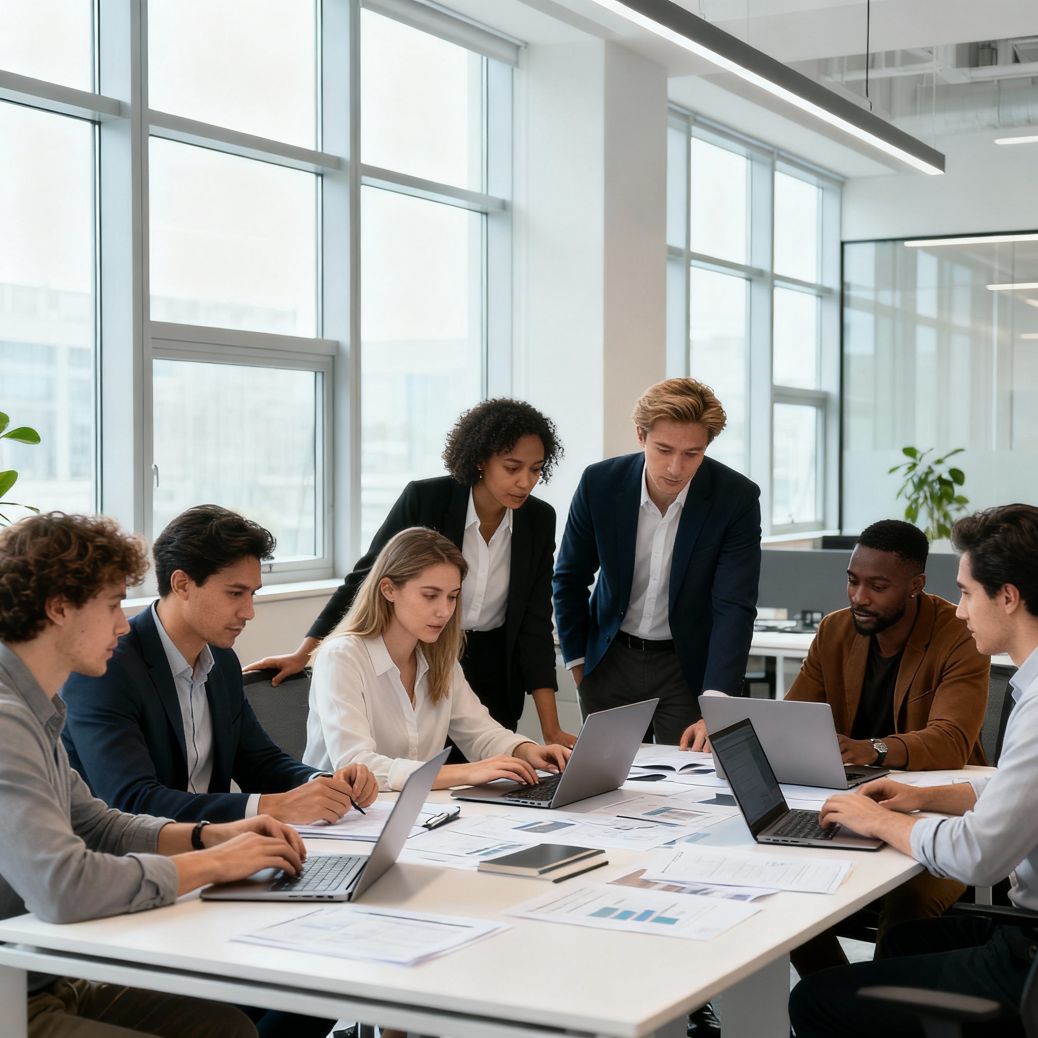 Professional Daily Showdown PR team collaborating on strategic communication campaigns